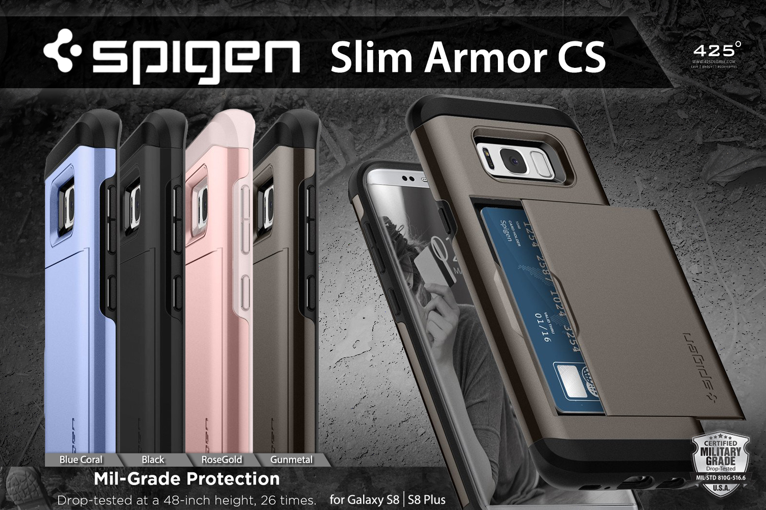 Spigen Slim Armor CS ( เคส Samsung Galaxy S8/S8 Plus ) รีวิวชัด คัดของดี  สั่งง่าย ส่งไว ได้ของชัวร์